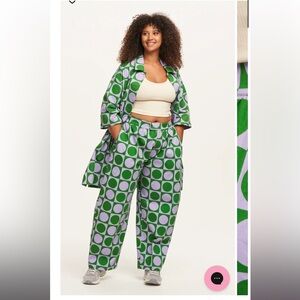 Lucy & Yak Beau Trousers in rhapsody print